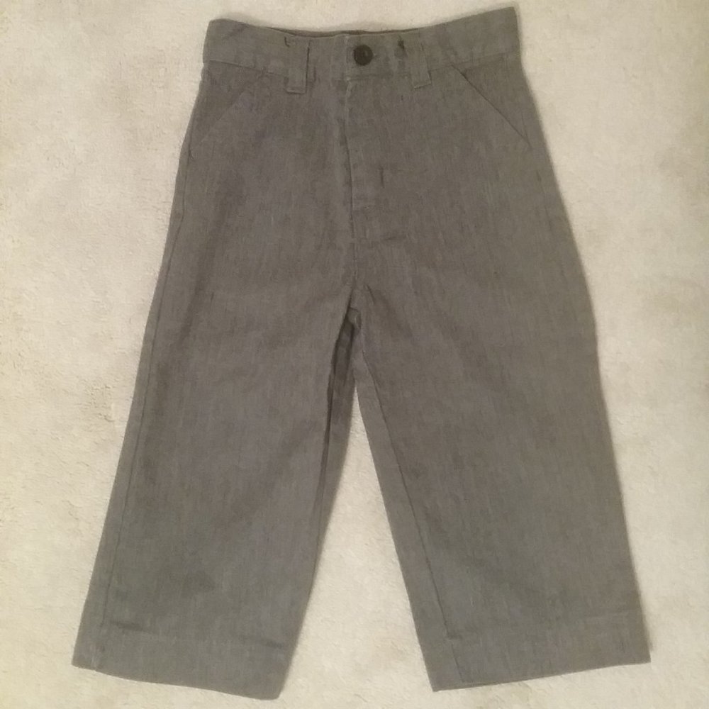 4/$15 The Childrens Place.  Boys 24 mo.gray pants.